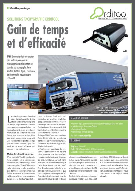 Reportage TP&H Group, gain de temps et d’efficacité avec digiDL